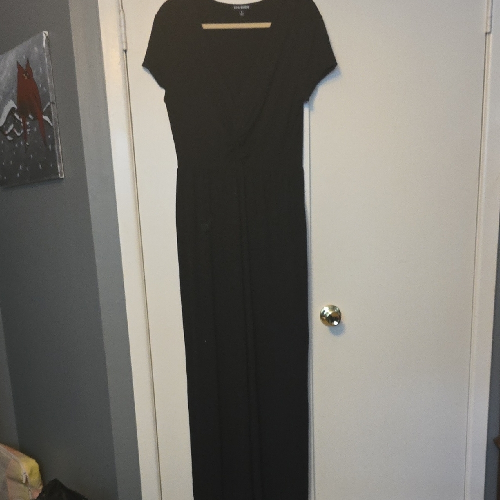 Steve Madden Classic Black Maxi Dress
